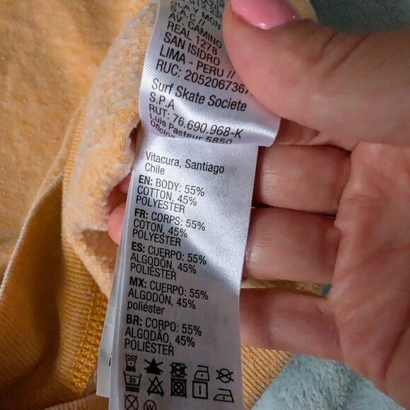 3/$30 Roxy sun faded crew neck orange - Picture 5 of 6